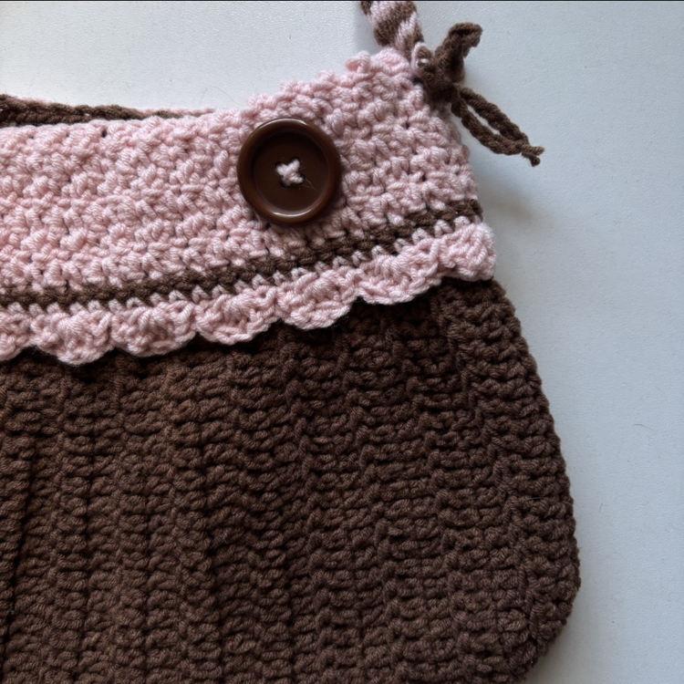 button bag by meiscrochet