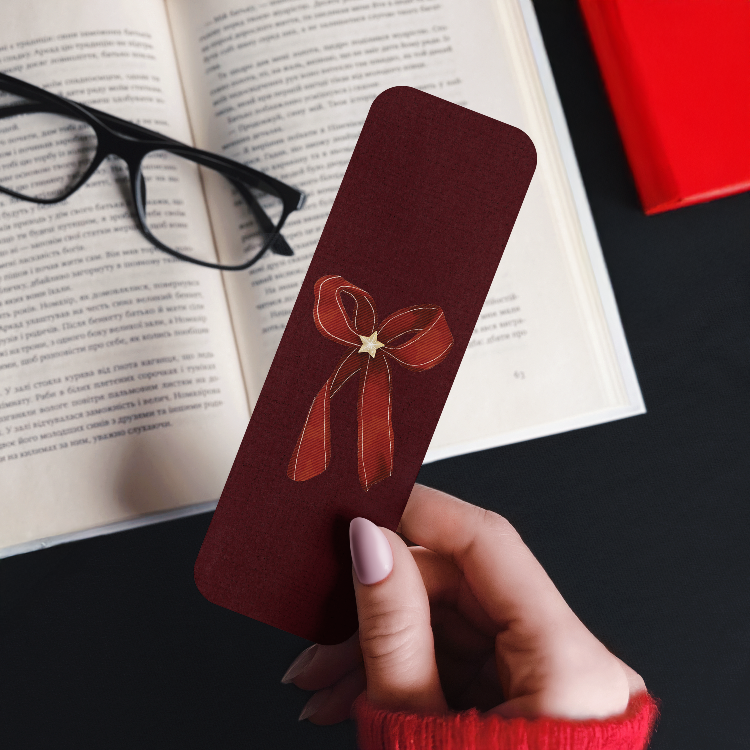 Fiyonk Desenli Kitap Ayracı