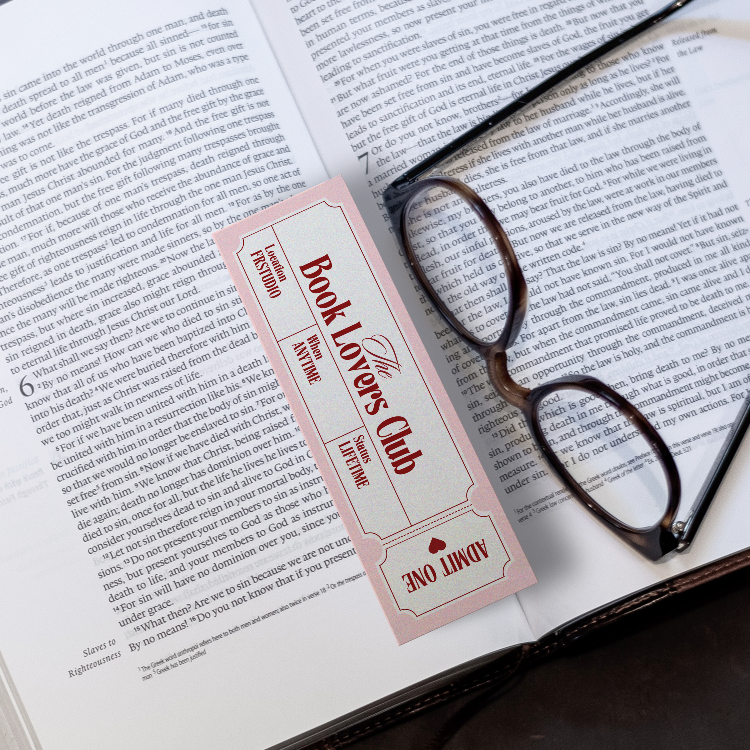 Bilet Tasarımlı Kitap Ayracı