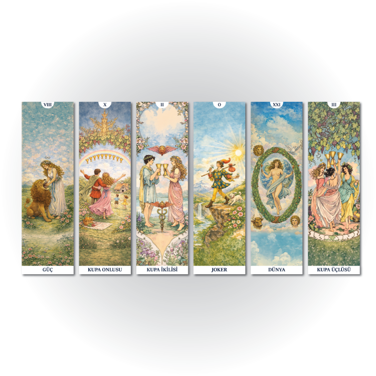 Tarot Kartları Kitap Ayracı (6'lı)