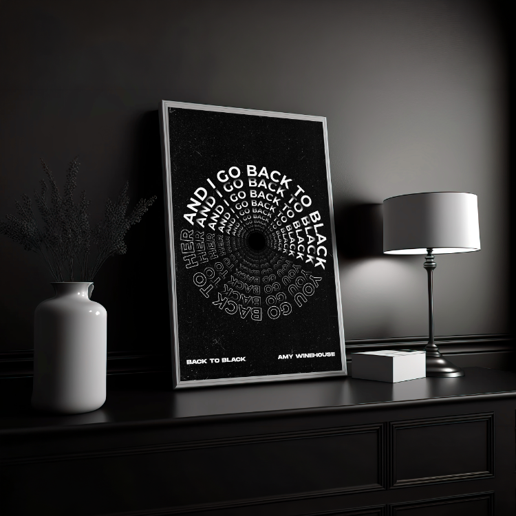 Back to Black Posteri- Dijital Ürün