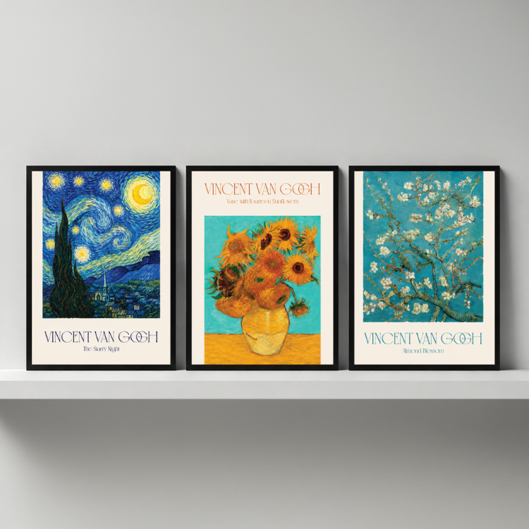 Van Gogh Serisi- Posterli Çerçeve