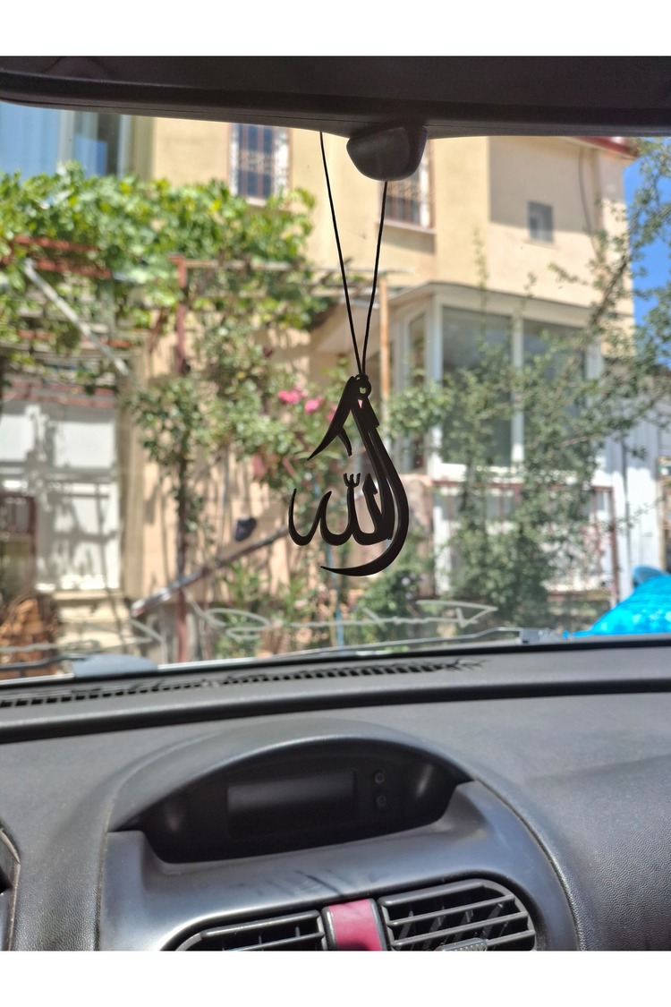 Damla Şeklinde Allah Yazılı Araç Ayna Süsü - 68681000013