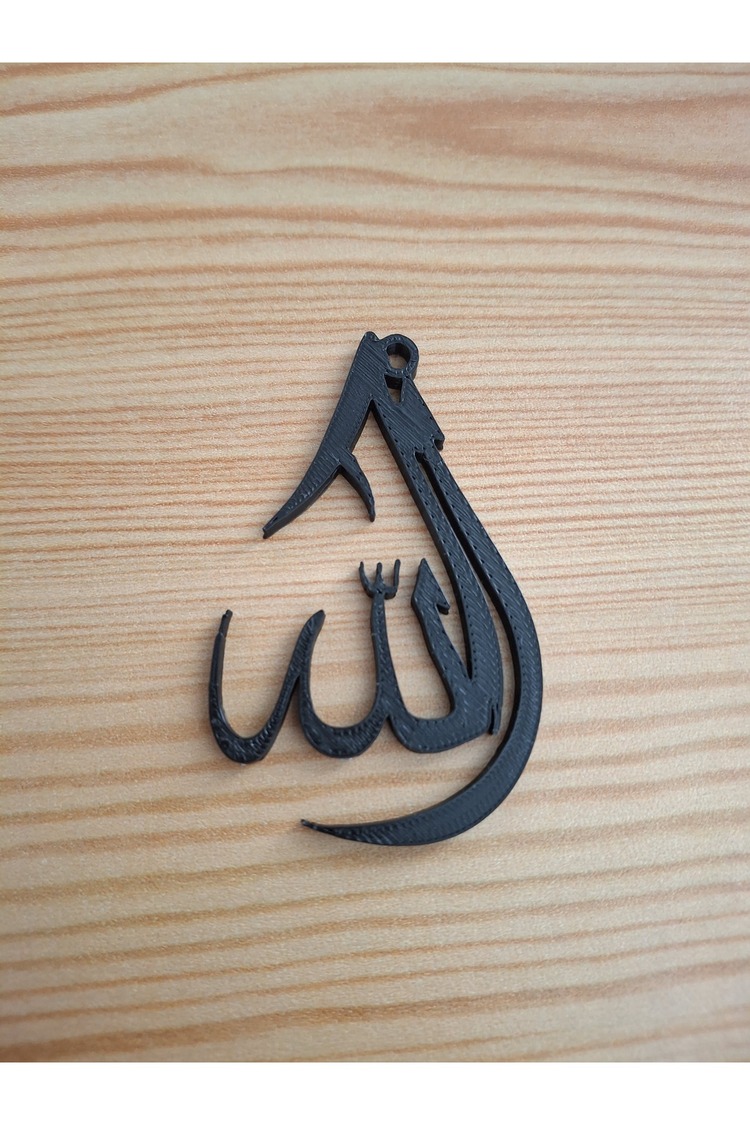 Damla Şeklinde Allah Yazılı Araç Ayna Süsü - 68681000013