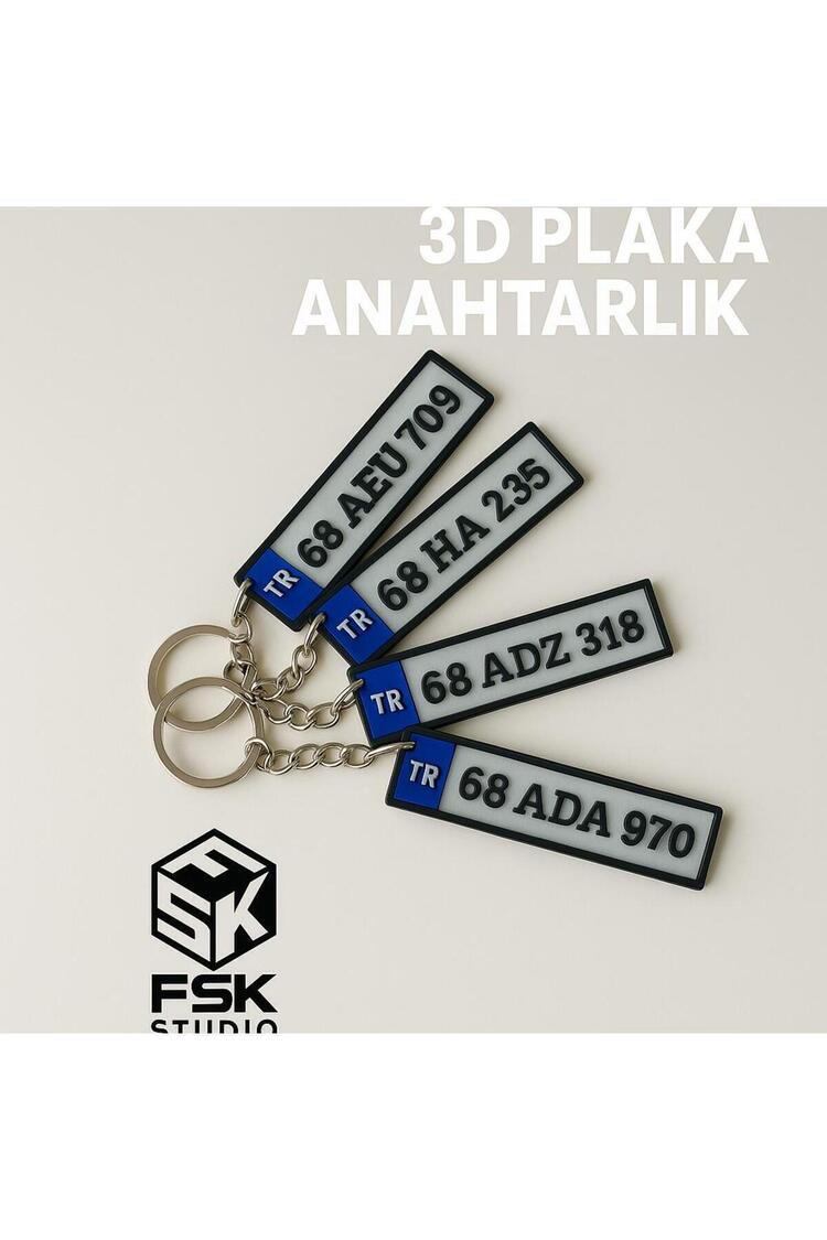 3D Araç Plakalık Anahtarlık - 6868100006
