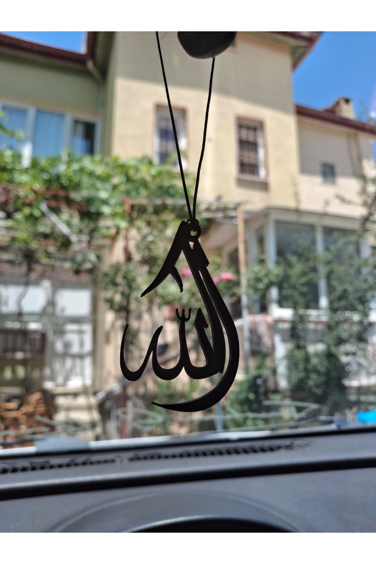 Damla Şeklinde Allah Yazılı Araç Ayna Süsü - 68681000013