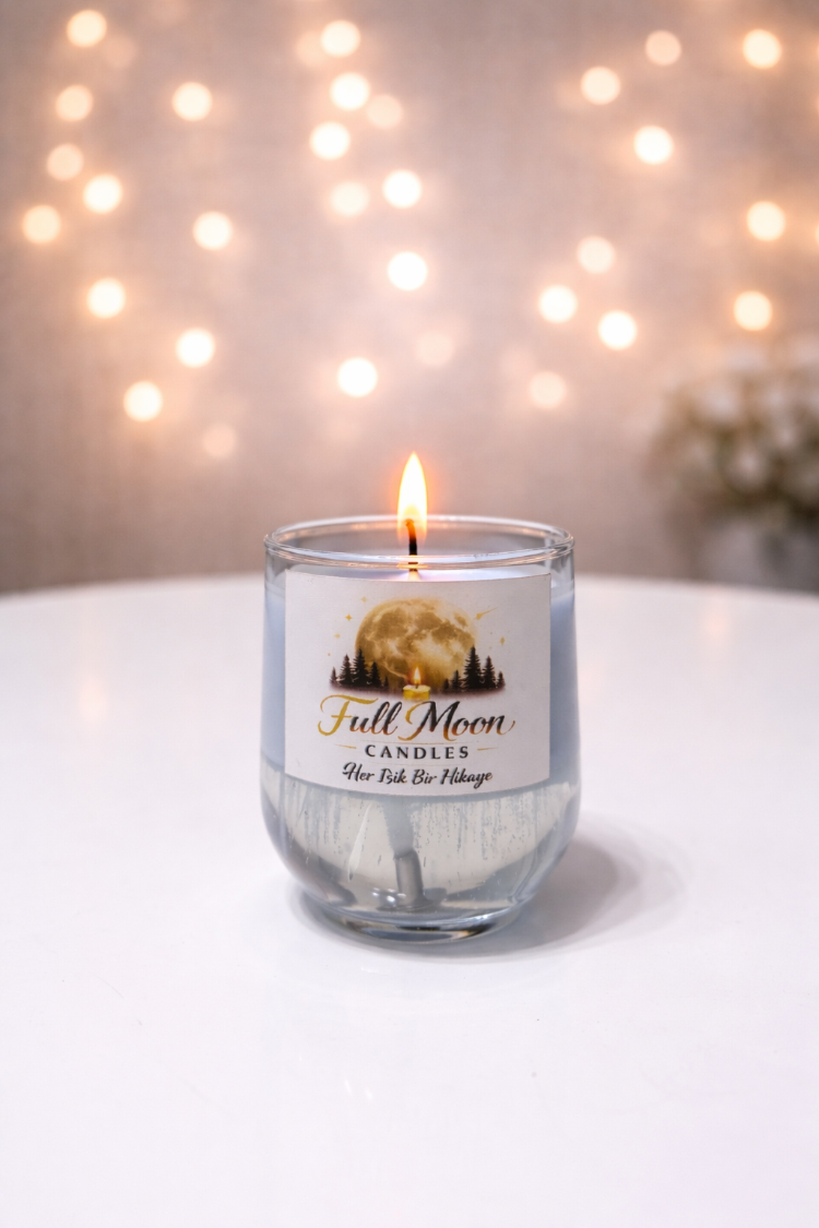 Cam Bardak Soya Mum-Jel Mum  – El Yapımı