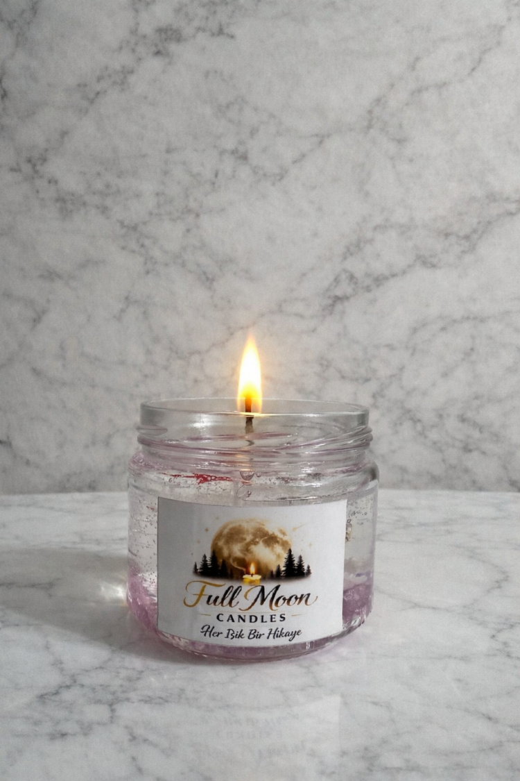 Cam Kavanoz Jel Mum 300 cc – El Yapımı