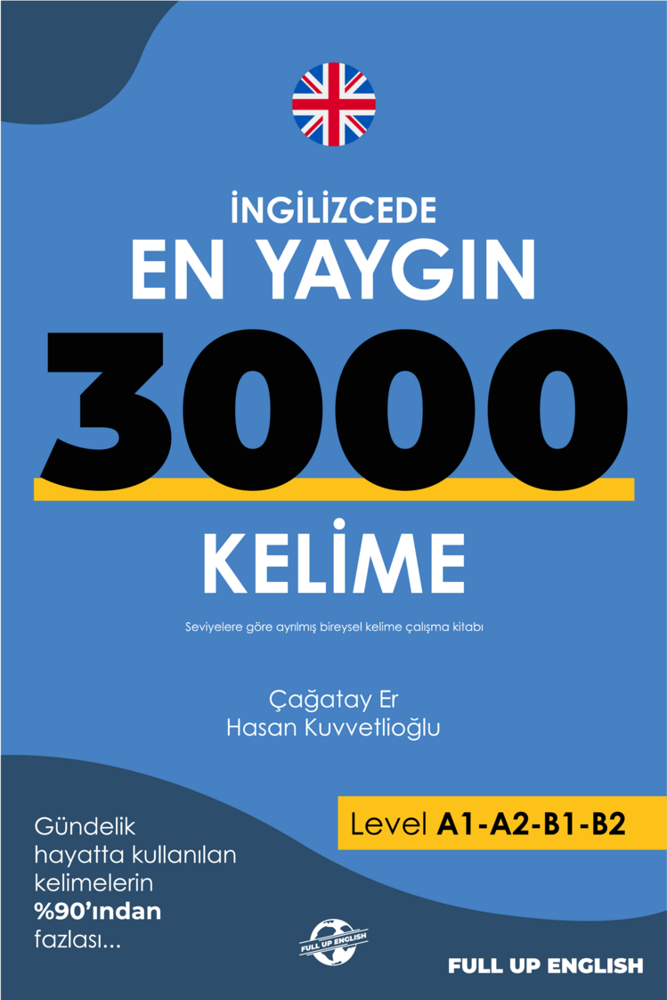 İngilizce En Yaygın 3000 Kelime Basılı Kitap-Ücretsiz Kargo-Hediyeli ürün!