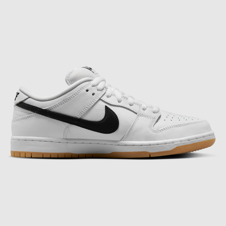 Nike SB Outfits Its Latest Dunk Low “White/Black” With Gum Bottoms