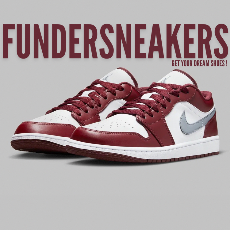Nike Air Jordan 1 Low White “Bordeaux”