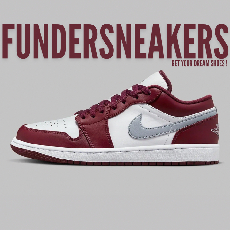 Nike Air Jordan 1 Low White “Bordeaux”