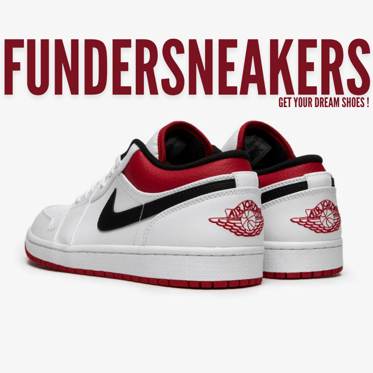 Air Jordan 1 Low 'White University Red'