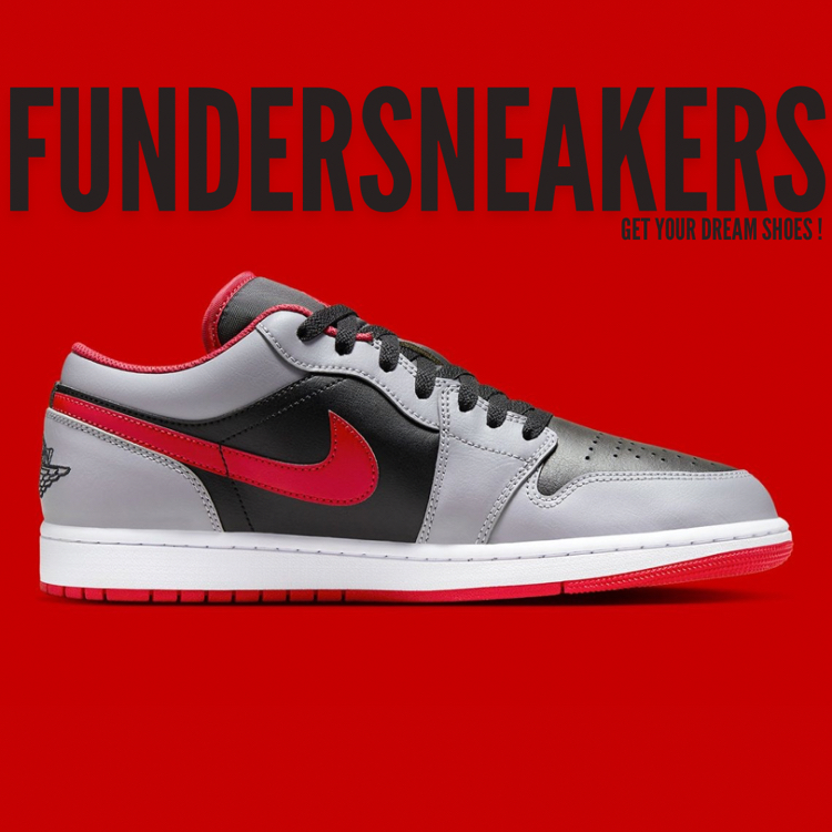 Nike Air Jordan 1 Low Channels A Familiar Look In “Cement Grey/Fire Red”