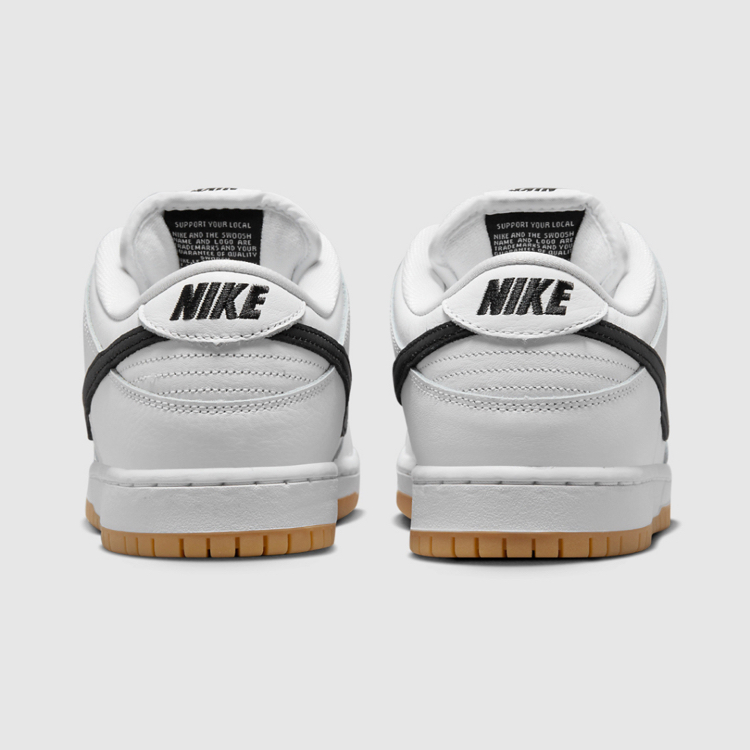 Nike SB Outfits Its Latest Dunk Low “White/Black” With Gum Bottoms