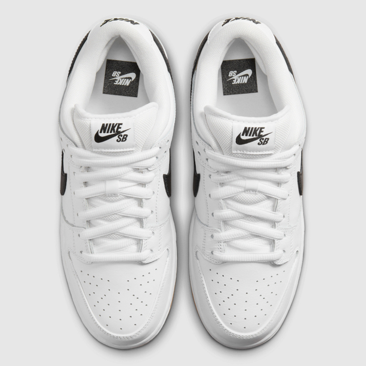 Nike SB Outfits Its Latest Dunk Low “White/Black” With Gum Bottoms