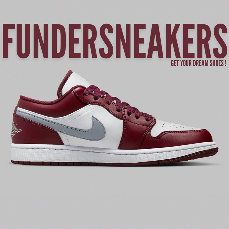 Nike Air Jordan 1 Low White “Bordeaux”