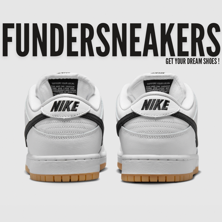 Nike SB Outfits Its Latest Dunk Low “White/Black” With Gum Bottoms