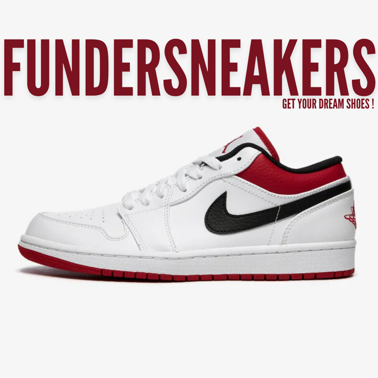 Air Jordan 1 Low 'White University Red'