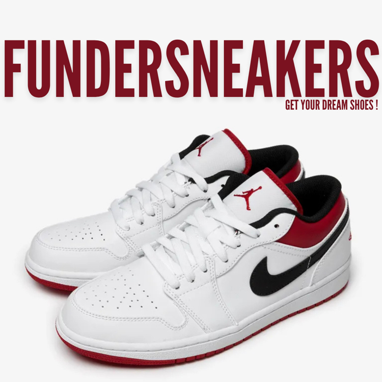 Air Jordan 1 Low 'White University Red'