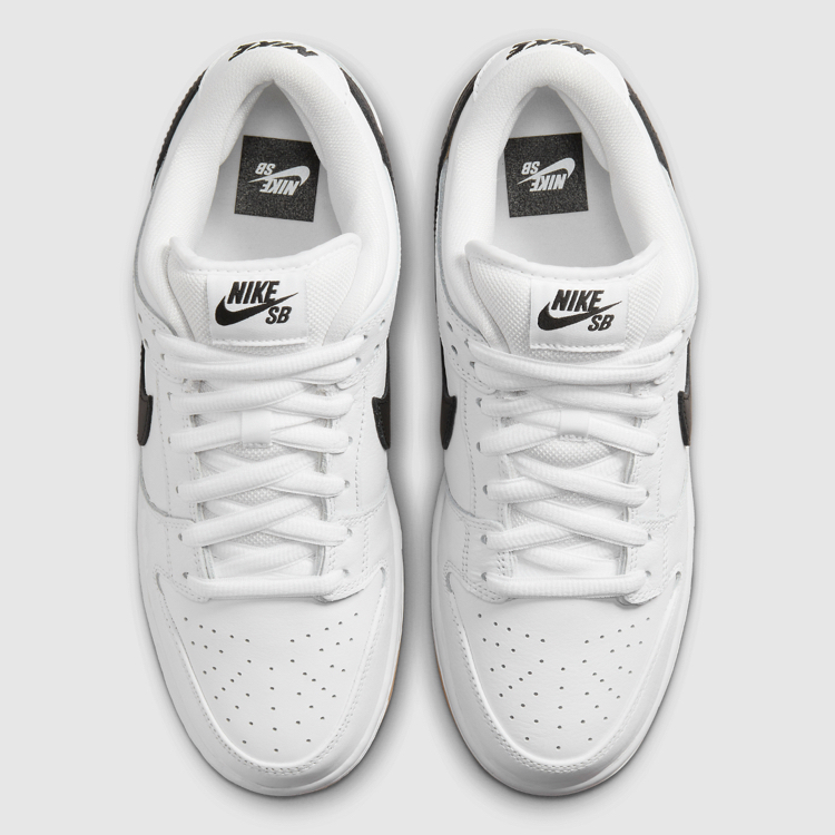 Nike SB Outfits Its Latest Dunk Low “White/Black” With Gum Bottoms