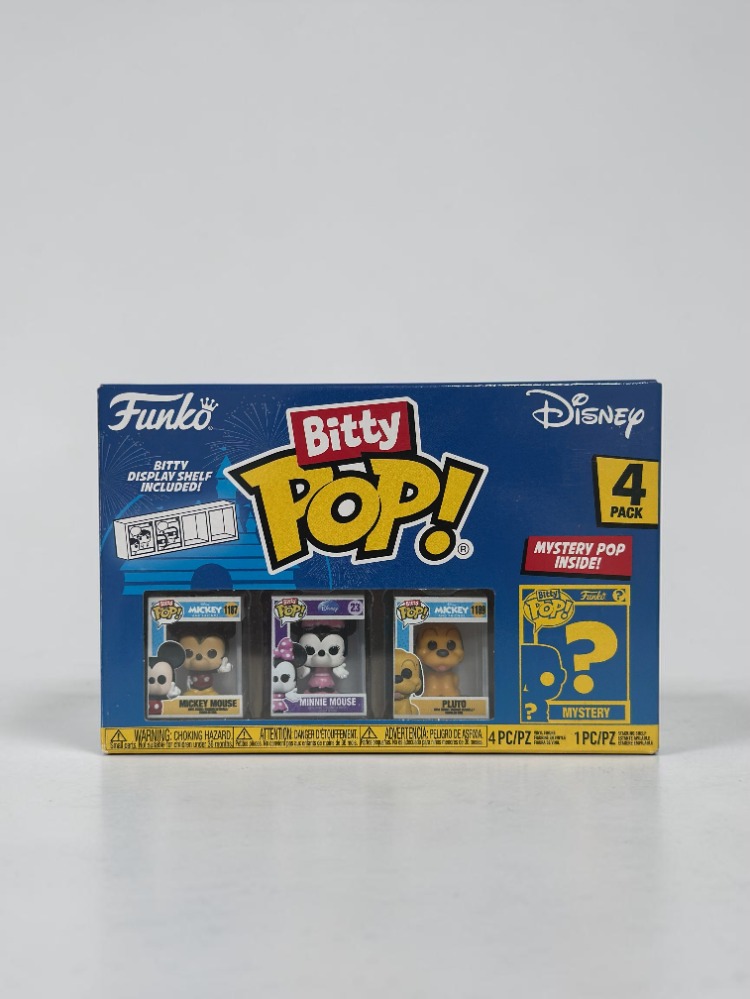 Funko Bitty Pop: Disney Mickey & Friends 4-Pack (Mickey, Minnie, Pluto & Mystery)