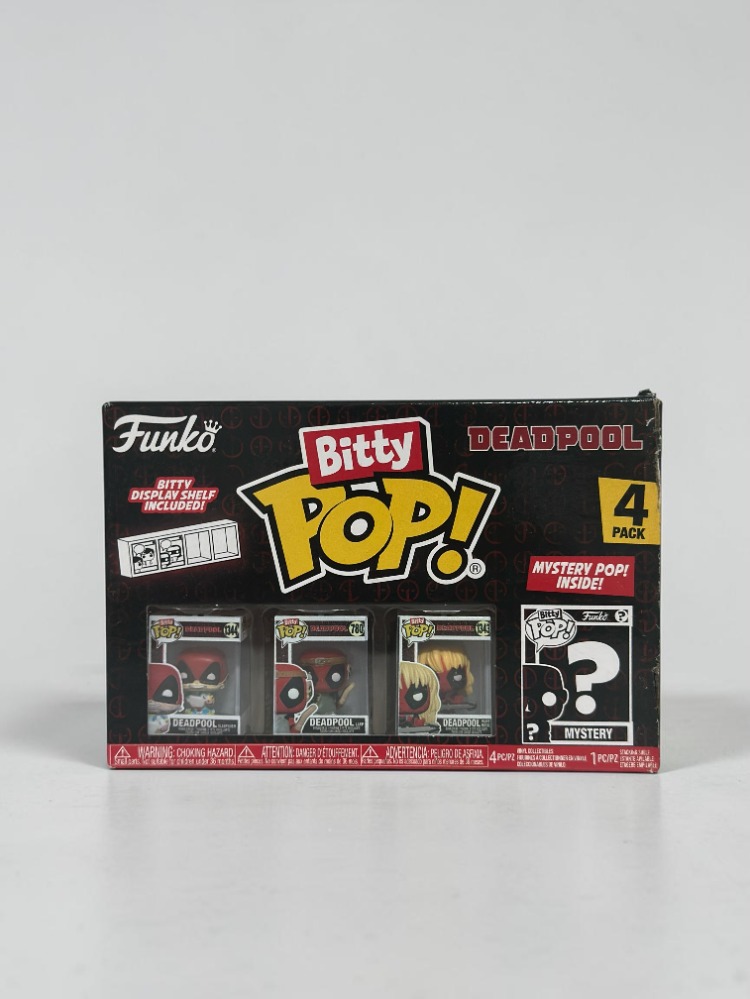 Funko Bitty Pop: Deadpool 4-Pack (Sleepover, LARP, Heavy Metal & Mystery)