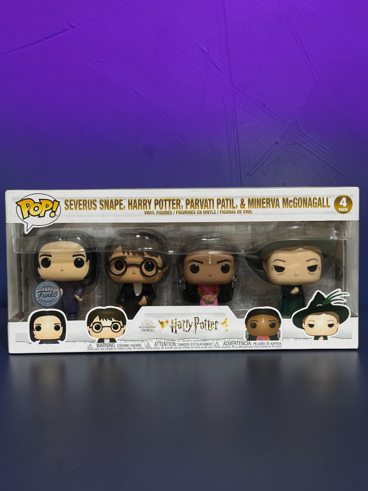 Funko Pop: Harry Potter - 4-Pack: Snape, Harry, Parvati & McGonagall (Special Edition)