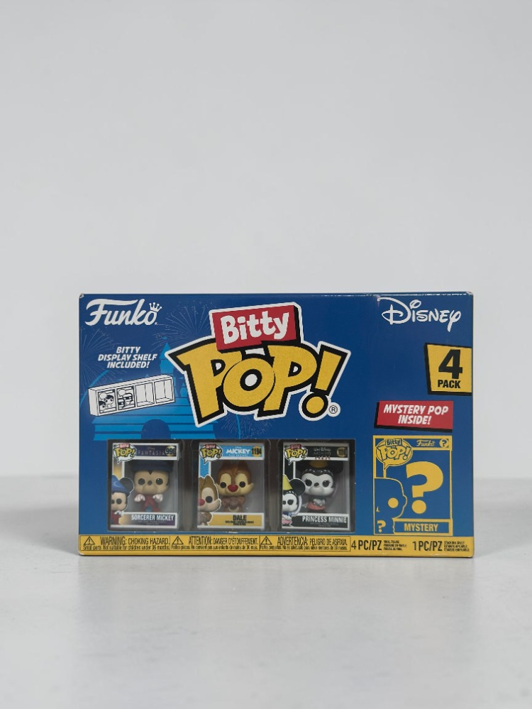 Funko Bitty Pop: Disney 4-Pack (Sorcerer Mickey, Dale, Princess Minnie & Mystery)