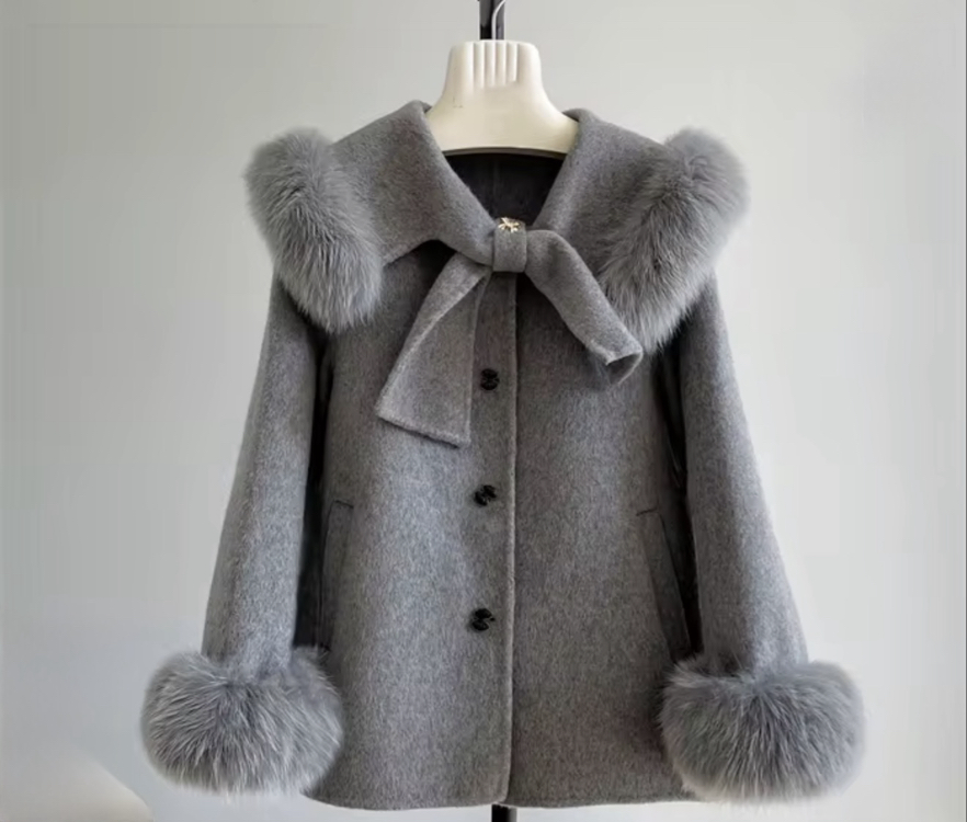 Royal Gray Fur Coat