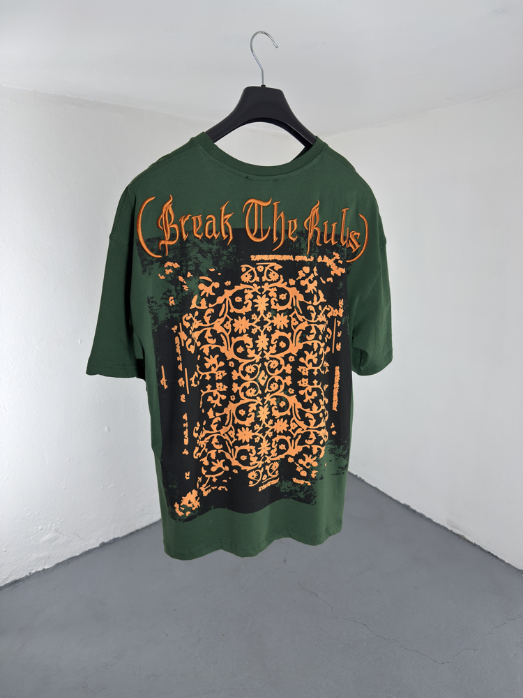 Break The Rules Tee Green