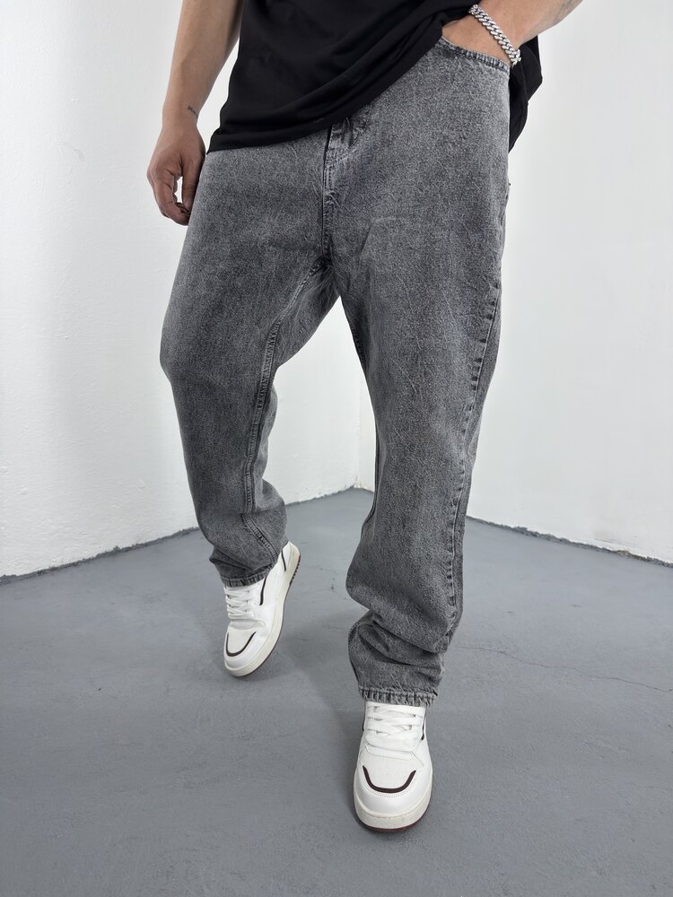 Iced Grey Baggy JEAN