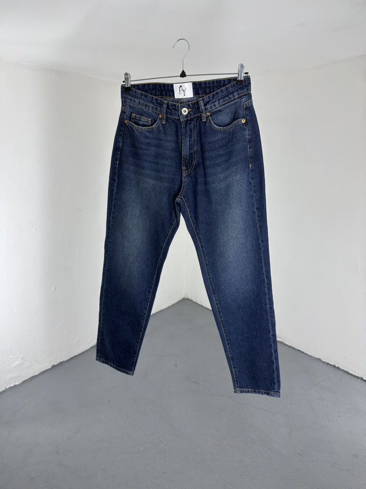 Boyfriend Koyu Mavi Jean