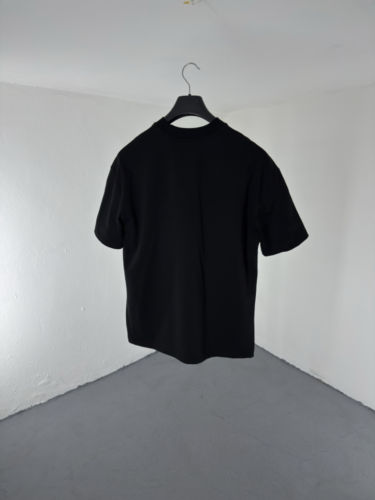 Over Size Basic Siyah T-Shirt