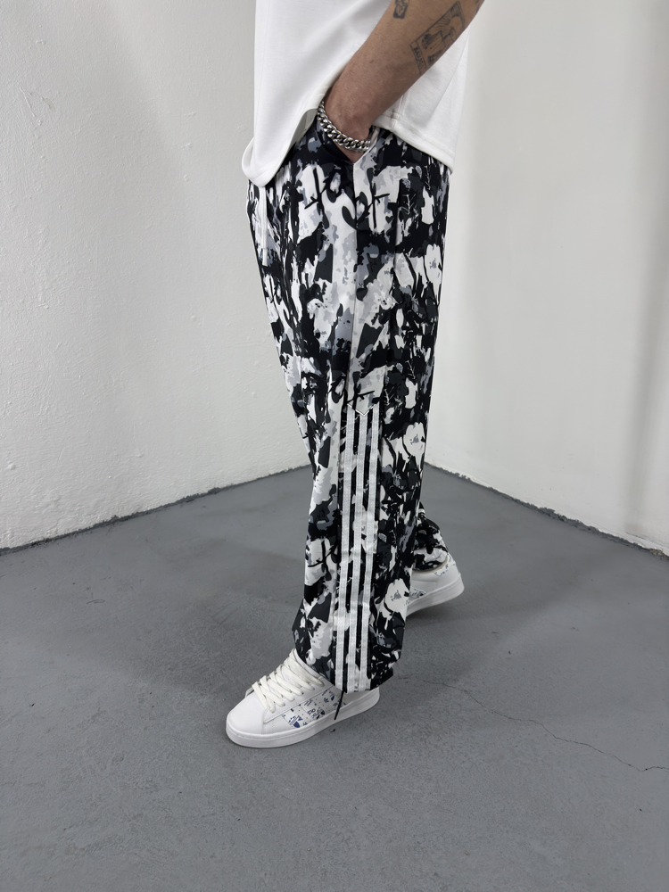 Kamuflaj Paraşüt Jogger Siyah