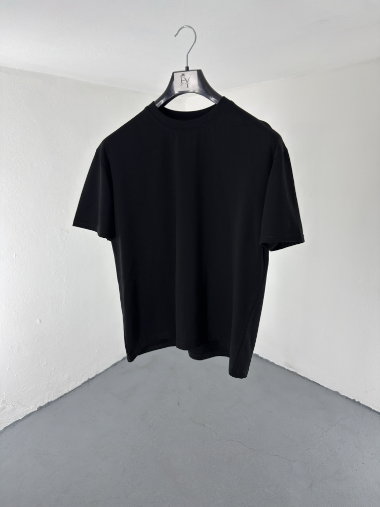 Boxy Fit Basic Tshirt siyah