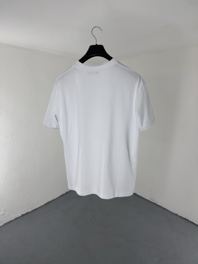 Boxy Fit Basic T-Shirt beyaz