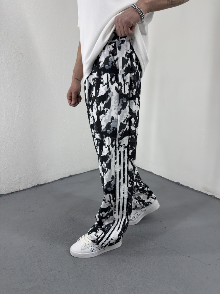 Kamuflaj Paraşüt Jogger Siyah