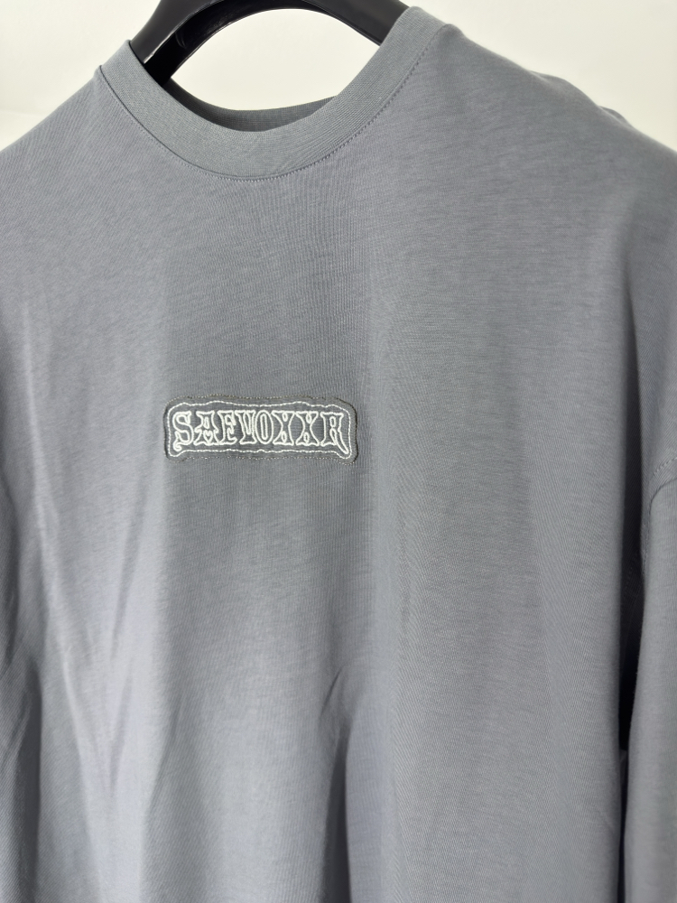 OverSize Sırt Baskılı ve Patch'li Tshirt