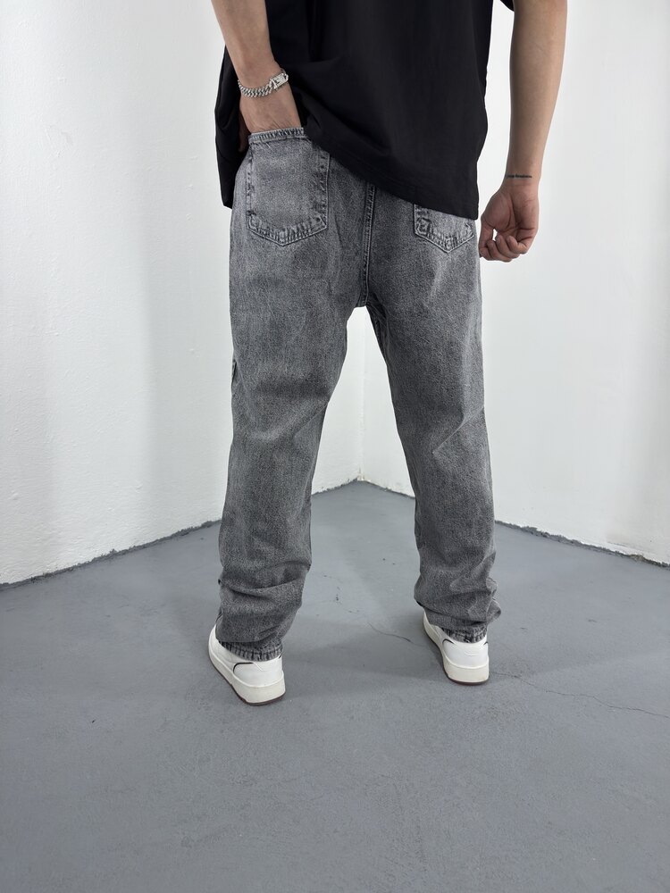 Iced Grey Baggy JEAN
