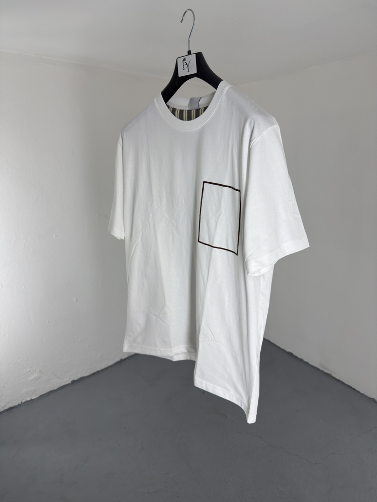 Nakış Detaylı T-Shirt beyaz