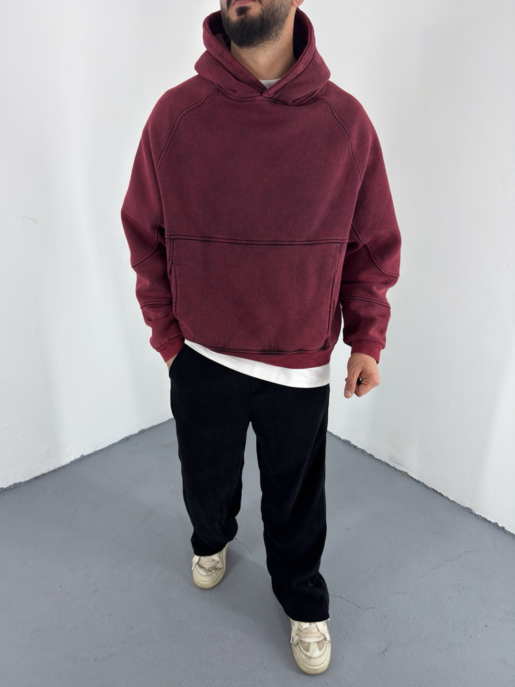 BoxyFit Yıkamalı Hoodie