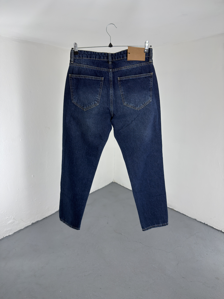 Boyfriend Koyu Mavi Jean