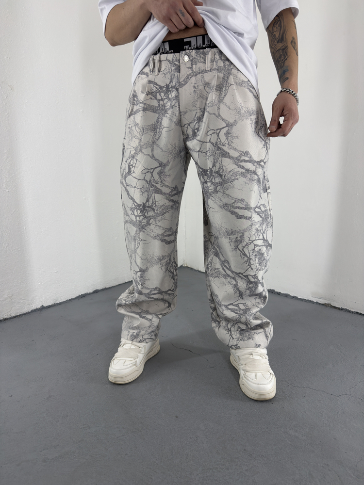 Deadwood Pattern Wide Leg Pant