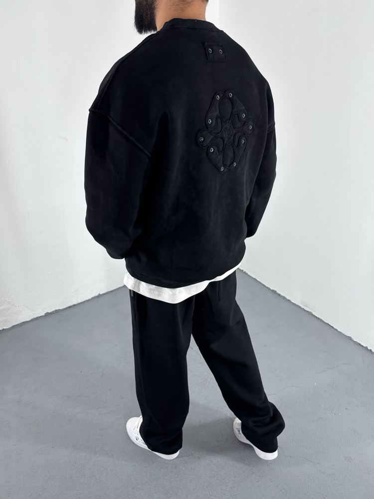 Wash Flow Siyah Sweat
