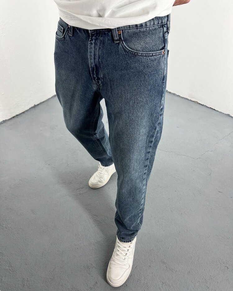 Boyfriend Jean mavi