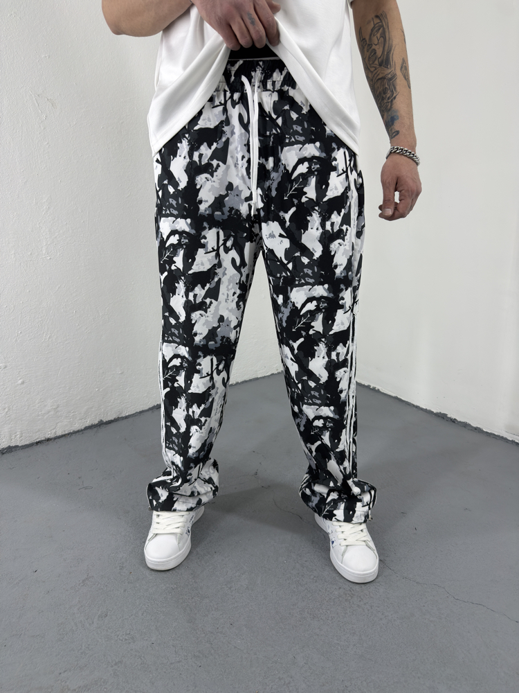 Kamuflaj Paraşüt Jogger Siyah
