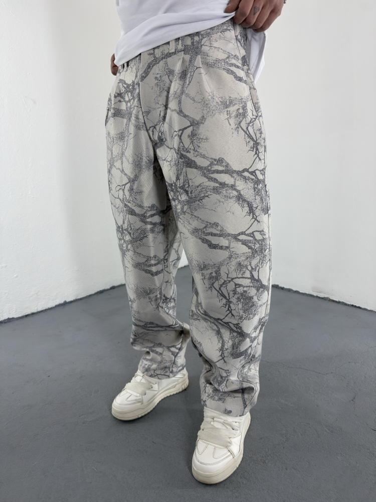 Deadwood Pattern Wide Leg Pant