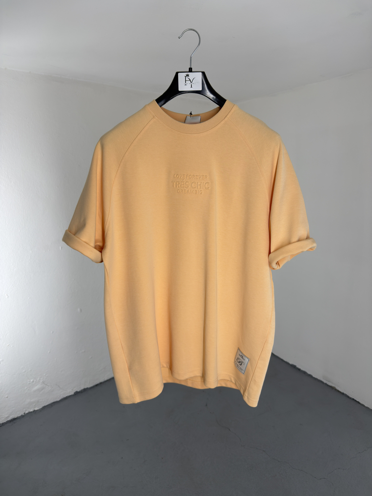 Soft Apricot Raglan Tee
