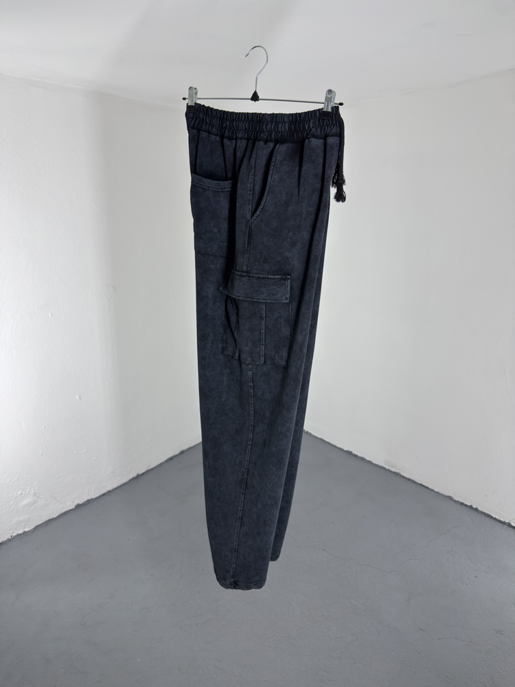 Kargo Cep Yıkamalı Baggy Eşofman